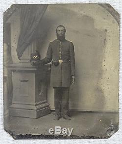 19thC Antique CIVIL WAR SOLDIER 82nd PA INFANTRY Union UNIFORM HAT TINTYPE PHOTO
