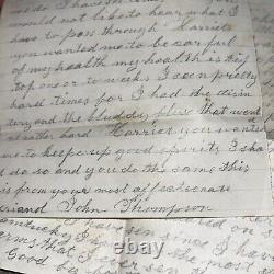 2 Antique Civil War Soldier Letters (1862 Louisville KY) to Ashtabula County OH