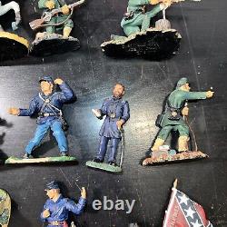 23x Britains Civil War Metal Miniatures Union Infantry Cavalry Soldiers Lot