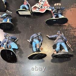 23x Britains Civil War Metal Miniatures Union Infantry Cavalry Soldiers Lot
