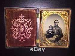 3 Beautiful US Civil War Soldier tintype photos uniform and armed