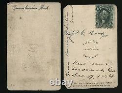 3 CDVs, ID'd Hood Fam Handwritten Note By Civil War Soldier XIV Union Army Corps