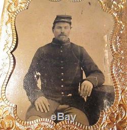 3 CIVIL War Union Soldier Tintypes Possibly Massachusettes
