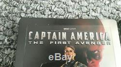 3 Captain America Blu ray Steelbooks, First Avenger, Winter Soldier & Civil War