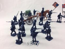 50 Piece 2 Civil War Army Guys Men Military Soldier Toy Playset & Accessories