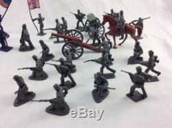 50 Piece 2 Civil War Army Guys Men Military Soldier Toy Playset & Accessories