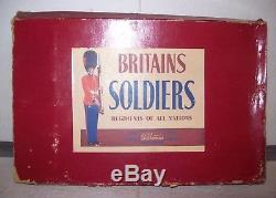 58 pc BOXED Britains SOLDIERS Union/Confederate Civil War 1862 Troops Tents Guns