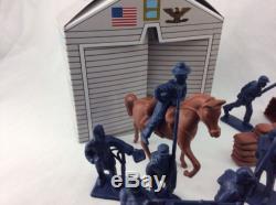 75 Piece 2 Civil War Army Guys Men Military Soldier Toy Playset & Accessories