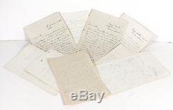 (9) 1862 CIVIL WAR SOLDIERS LETTERS FROM CAMP MARTIN / FORT GAINS 71st NEW YORK