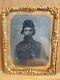 9th plate Tintype of a Federal soldier wearing a forage cap 2.25 inch by 2.75