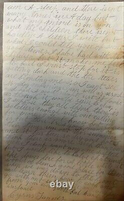 A Civil War Soldiers Letter and Stamped CoverDated July 1864 Fort Kearney (D. C)
