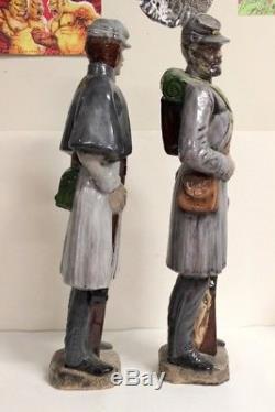 ACW American Civil War Southern Confederate Soldiers 20 Porcelain Statue Figure