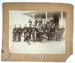 AMAZING Spanish American War Photo Civil War Era Muskets Soldiers Gun Picture