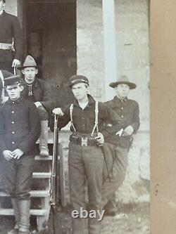 AMAZING Spanish American War Photo Civil War Era Muskets Soldiers Gun Picture