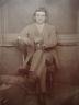 Antique CIVIL War Era Tintype Young Man Soldier Vet Striped Pants Album Photo