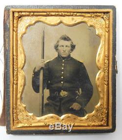 Armed CIVIL War Soldier Tintype Photograph No Reserve