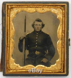 Armed CIVIL War Soldier Tintype Photograph No Reserve