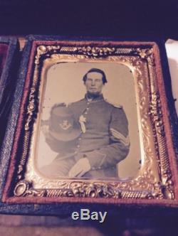 Ambrotype Photograph Of Civil War Soldier