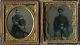Ambrotype and Tintype of civil war soldiers in half cases. Great condition