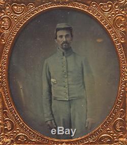 Ambrotype of indentified Civil War Soldier from Mt. Victory, Ohio