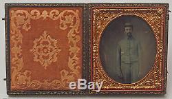 Ambrotype of indentified Civil War Soldier from Mt. Victory, Ohio
