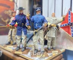 American Civil War Action Figures- Set Of 8, With 3 Horses