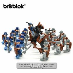 American Civil War Army Union North South Soldiers Figures Building Blocks Lego