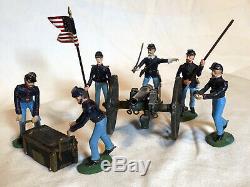 American Civil War Artillery toy soldier set