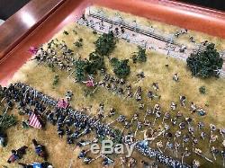 American Civil War Gettysburg 1863 Picket's Charge Diorama Hand Made Swivel