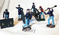American Civil War Union Artillery toy soldier set