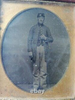 An Original American Civil War Portrait Of A Union Soldier C1860