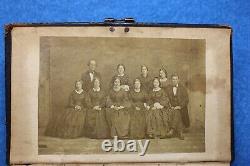 Antique 1862 Civil War Era Clasp HOLY BIBLE with Soldiers Name and Family Photo