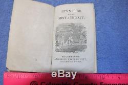 Antique 1863 Civil War Army Navy Hymn Soldier Pocket Book Bible Soldier Confirme