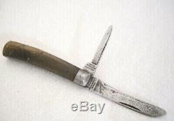 Antique AUTHENTIC Civil War SOLDIERS POCKET KNIFE Sheffield Lewis Barnascone