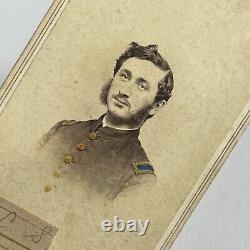 Antique CDV Photograph Handsome Civil War Union Soldier Brooklyn NY