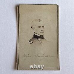 Antique CDV Photograph Man Soldier Major Anderson Union First Battle Civil War