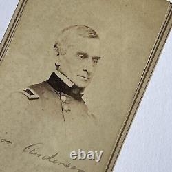 Antique CDV Photograph Man Soldier Major Anderson Union First Battle Civil War