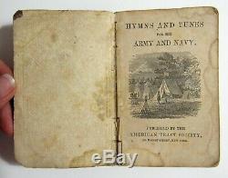 Antique CIVIL WAR Soldier Music HYMNS AND TUNES FOR THE ARMY AND NAVY Americana