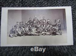 Antique CIVIL War Military CDV Photo, 44th Reg. Mass Vol, Soldiers Identified