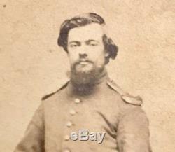 Antique CIVIL War Soldier Photograph Photo CDV Named & Marked Baltimore Maryland