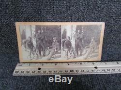 Antique CIVIL War Stereoview Card, #2171, Harper's Ferry Military Soldiers