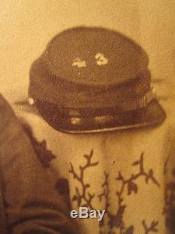 Antique CIVIL War Union Soldier Buttons Kepi #3 Large Rare Photo Last Found Ma