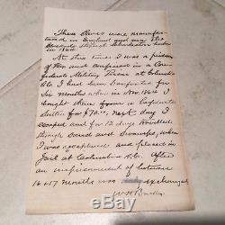 Antique Civil War Era Letter from a Union Soldier