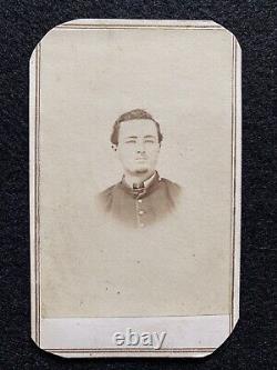 Antique Civil War Soldier At General Butlers Headquarters CDV Photo