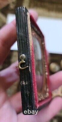 Antique Civil War Soldier Photograph, Tintype, Buttons, GAR Medal Michale Jewett