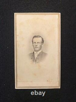 Antique Civil War Soldier Portsmouth New Hampshire Cdv Photo With Tax Stamp