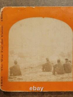Antique Civil War Soldiers Encampment Cumberland Landing VA Stereoview