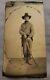 Antique Civil War Tintype of Soldier with Sword and Pistol