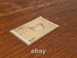 Antique Civil War Tiny CDV Union Soldier Ed Moss Photograph Iowa 35th Inf I Comp