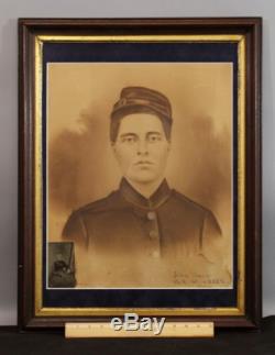 Antique Civil War Union Soldier Photograph, Pvt. John Powers, 169th NYS Vol. NR
